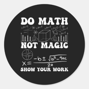 魔法より数学 見せておくれやり方 数学 バックトゥスクール ラウンドシール