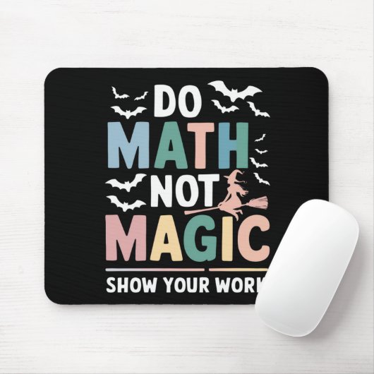 魔法より数学 計算過程を見せて 数学教師 マウスパッド (マウス)