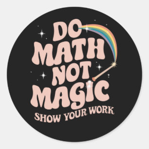 魔法より数学 Funny Math Teacher ラウンドシール