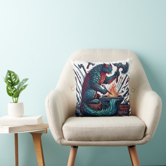 魔法をかけたワークショップで武器を猫が鍛造する|過去記事 クッション (椅子)