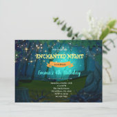 魔法をかけた森のパーティの招待状 サンキューカード (スタンド正面)