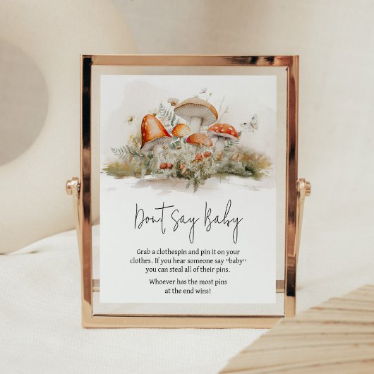 魔法をかけられたキノコの森はベビー ポスター