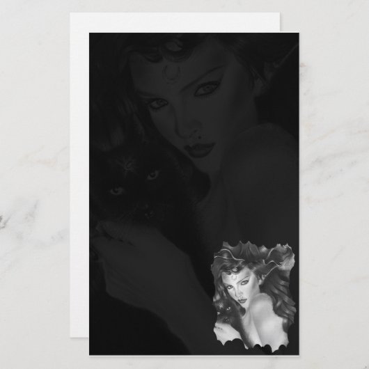 魔法をかけられた文房具 便箋 (正面/裏面)