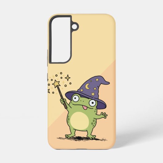 魔法をかけるカエル魔法使い SAMSUNG GALAXYケース (裏面)