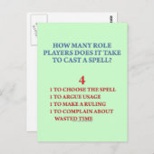 魔法をかけるプレイヤー数 ポストカード (正面/裏面)