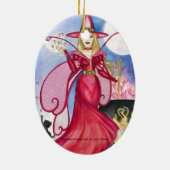 魔法をかける妖精のオーナメント セラミックオーナメント (裏面)
