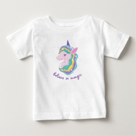 魔法を信じて ベビーTシャツ (正面)