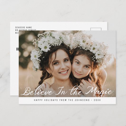 魔法を信じて | メリークリスマス ポストカード (正面/裏面)