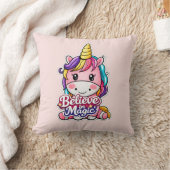🦄✨「魔法を信じて」ユニコーンピロー💖🛋️ クッション (ブランケット)