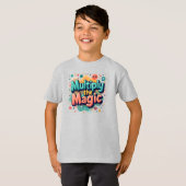 魔法を増やそう - 楽しい数学の名言 Tシャツ (正面フル)