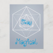 "魔法を守る"神聖な幾何学 ポストカード (正面)