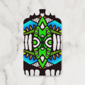 魔法を実現はっきりした抽象芸術 ギフトタグ (裏面)