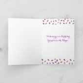 魔法を望んでいるハッピーバースデーの娘 カード (内部)