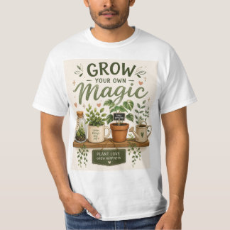 魔法を育てよう | ミニガーデンの美しい植物 Tシャツ