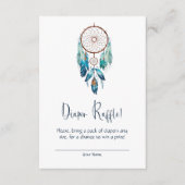 魔法アクアマリンドリームキャッチャーおむつラッフル エンクロージャーカード (正面)