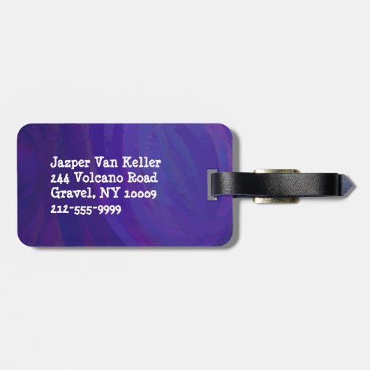 魔法アクトうさぎからの帽子 ラゲッジタグ (裏面横)