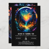 魔法アドベンチャーワイーツグローブ誕生日 招待状 (正面/裏面)