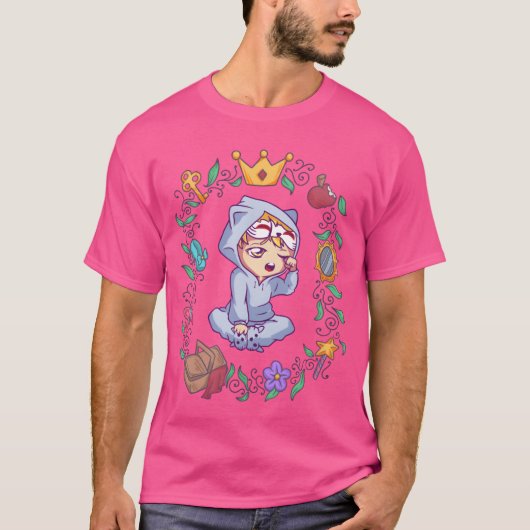 魔法アニメ少女漫画フェアリーガール Tシャツ (正面)
