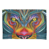 魔法アートのファンタジーライオン 枕カバー (正面)