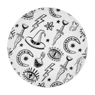 魔法インクスケッチシームレスパターン カッティングボード