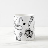 魔法インクスケッチシームレスパターン コーヒーマグカップ (中央)