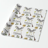 魔法ウィザードウィッチスクールフウパーソナライズされたル ラッピングペーパー (アンロールド)