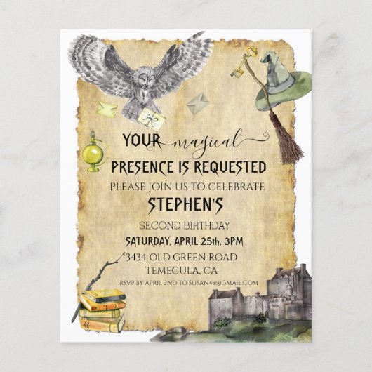 魔法ウィザードウィッチスクールフクロウ誕生日 (正面)