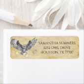 魔法ウィザードウィッチスクールフクロウ ラベル (インサイチュ)