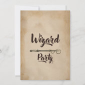 魔法ウィザードウィッチブルーバースデーパーティー 招待状 (裏面)