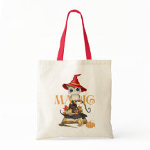 魔法ウィッチフクロウ秋をテーマパーソナライズされた