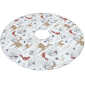 魔法ウィンターワンダーランド ブラッシュドポリエステルツリースカート (アングル)