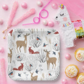 魔法ウィンターワンダーランド ペーパープレート (パーティー)