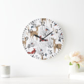 魔法ウィンターワンダーランド ラージ壁時計 (ホーム)