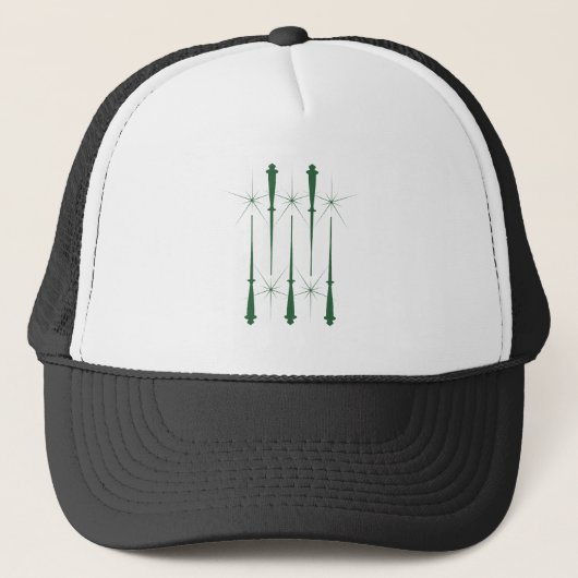 魔法ウォンド（緑） Trucker Hat （12色） キャップ (正面)