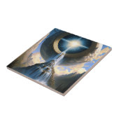 魔法ウォーターフォールファンタジーアート タイル (側面)