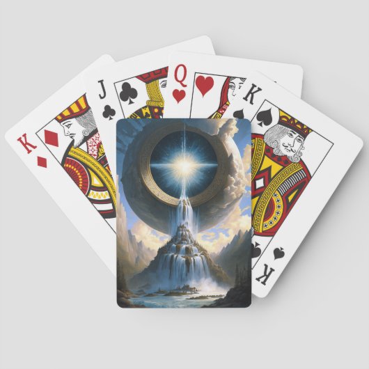 魔法ウォーターフォールファンタジーアート トランプ (裏面)