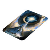 魔法ウォーターフォールファンタジーアート マグネット (左側)