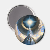 魔法ウォーターフォールファンタジーアート マグネット (正面/裏面)