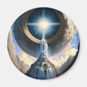 魔法ウォーターフォールファンタジーアート マグネット (正面)