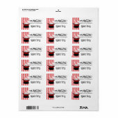 魔法ウサギin a Hat ラベル (フルシート)