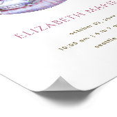 魔法ウッドランドブックスバニーガール誕生統計ポスター ポスター (角)