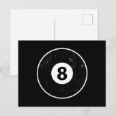 魔法エイトボールビリヤード インビテーションポストカード (正面/裏面)