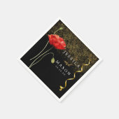 魔法エレガントのキラキラ結婚のカクテル スタンダードカクテルナプキン (角)