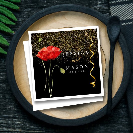 魔法エレガントのキラキラ結婚のカクテル スタンダードカクテルナプキン