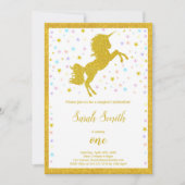 魔法エレガントパーティー招待状ときらめく詳細 招待状 (正面)