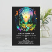 魔法エレガントブラッシュウッド誕生日 招待状 (スタンド正面)