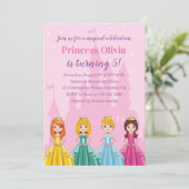 魔法エレガントプリンセス王室のガールバースデーパーティー 招待状 (スタンド正面)