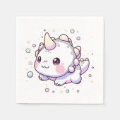 魔法エレガント恐竜の赤ちゃんシャワー スタンダードカクテルナプキン (正面)