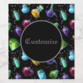 魔法オプションのパターン ワインラベル (シングルラベル)