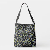 魔法オリーブ水の色の手色彩の鮮やかモノグラムの クロスボディバッグ (裏面)